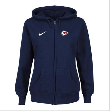 Women's NEW Kansas City Chiefs Ladies Tailgater Full Zip Hoodie Blue