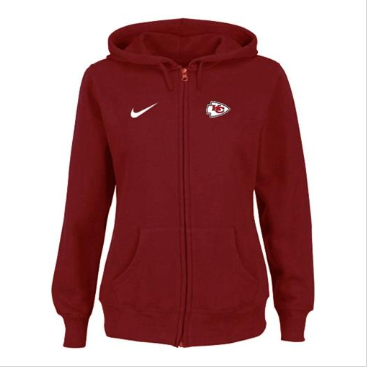 Women's NEW Kansas City Chiefs Ladies Tailgater Full Zip Hoodie Red