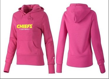 Women Kansas City Chiefs Logo Pullover Hoodie-- (37)