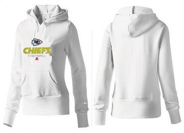 Women Kansas City Chiefs Logo Pullover Hoodie-- (10)