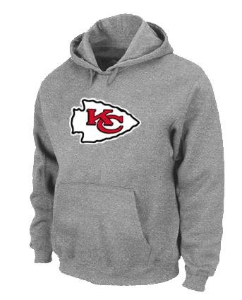 Kansas City Chiefs Logo Pullover Hoodie Grey
