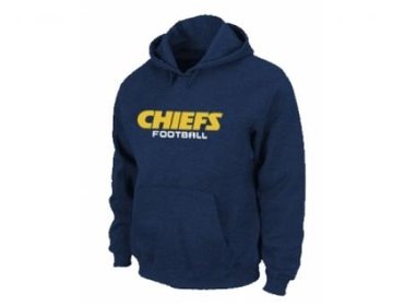 Kansas City Chiefs Authentic font Pullover Hoodie D.Blue
