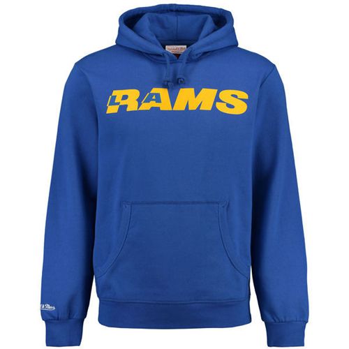 Men's St. Louis Rams Mitchell & Ness Royal Retro Pullover Hoodie