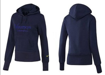 Women Minnesota Vikings Logo Pullover Hoodie-- (49)