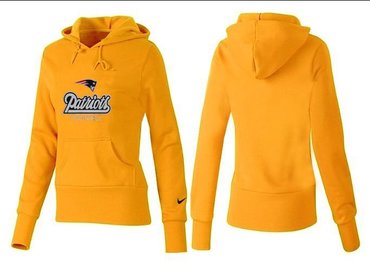 Women New England Patriots Logo Pullover Hoodie-- (20)