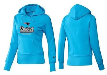 Women New England Patriots Logo Pullover Hoodie-- (18)