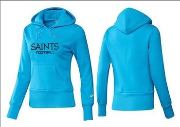 Women New Orleans Saints Logo Pullover Hoodie-- (44)
