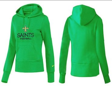 Women New Orleans Saints Logo Pullover Hoodie-- (34)
