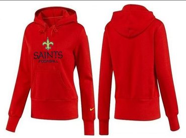 Women New Orleans Saints Logo Pullover Hoodie-- (26)