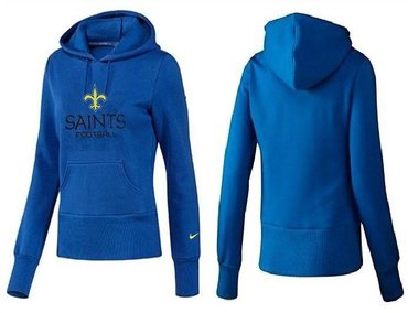Women New Orleans Saints Logo Pullover Hoodie-- (22)