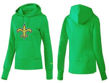 Women New Orleans Saints Logo Pullover Hoodie-- (7)