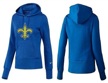 Women New Orleans Saints Logo Pullover Hoodie-- (1)