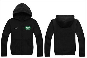 New New York Jets Authentic Logo Hoodie Black