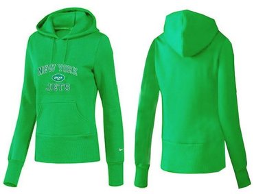 Women New York Jets Logo Pullover Hoodie-- (17)