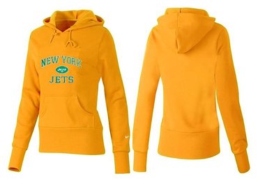 Women New York Jets Logo Pullover Hoodie-- (15)