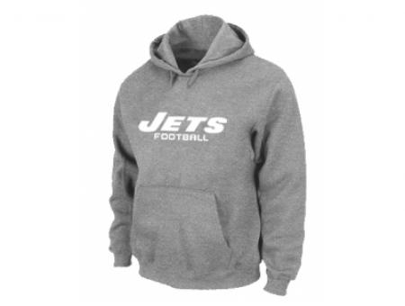 New York Jets Authentic font Pullover Hoodie Grey