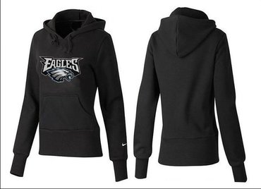 Women Philadelphia Eagles Logo Pullover Hoodie-- (58)