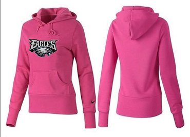 Women Philadelphia Eagles Logo Pullover Hoodie-- (57)