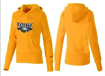 Women Philadelphia Eagles Logo Pullover Hoodie-- (54)