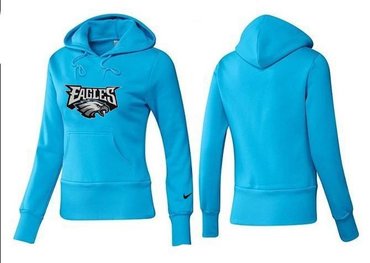Women Philadelphia Eagles Logo Pullover Hoodie-- (53)