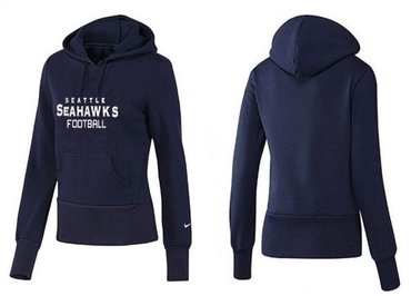 Women Seattle Seahawks Logo Pullover Hoodie-- (48)