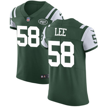 Nike Jets #58 Darron Lee Green Team Color Men's Stitched NFL Vapor Untouchable Elite Jersey