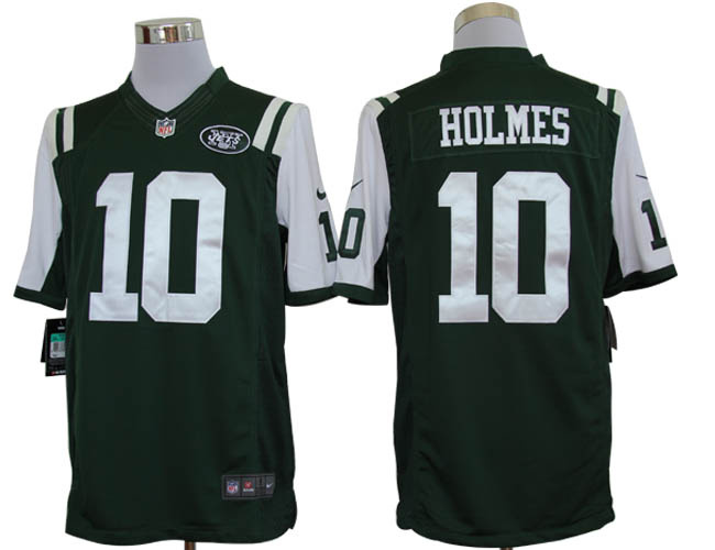 2012 NEW NFL New York Jets 10 Santonio Holmes Green Jerseys(Limited)