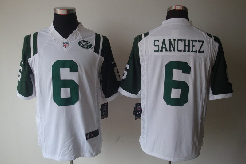 2012 NEW NFL New York Jets 6 Mark Sanchez White Jerseys(limited)
