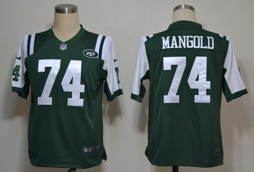 2012 NEW nfl new york jets 74 nick mangold green jerseys(game)
