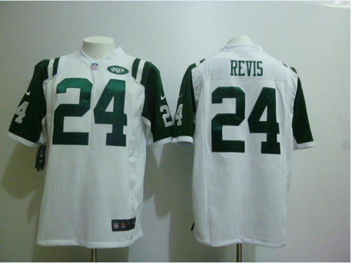 2012 NEW NFL New York Jets 24 Darrelle Revis White Jerseys(Game)