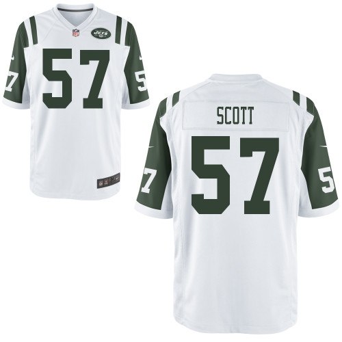 new york jets 57 bart scott game white jerseys