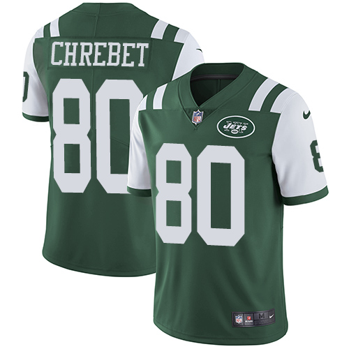 Nike Jets #80 Wayne Chrebet Green Team Color Men's Stitched NFL Vapor Untouchable Limited Jersey