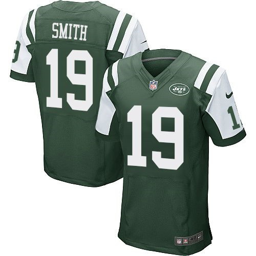 NEW New York Jets #19 Devin Smith Green Team Color Men's Stitched NFL Elite Jersey