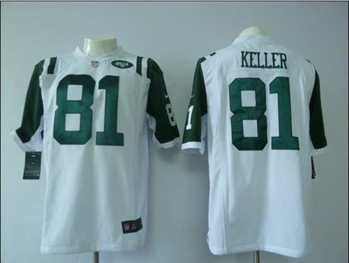 2012 NEW nfl new york jets 81 dustin keller white jerseys(game)