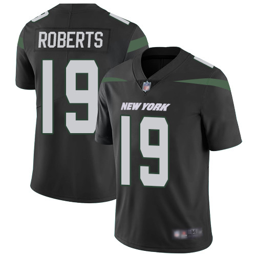 Jets #19 Andre Roberts Black Alternate Men's Stitched Football Vapor Untouchable Limited Jersey