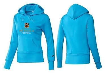 Women Cincinnati Bengals Logo Pullover Hoodie-- (26)