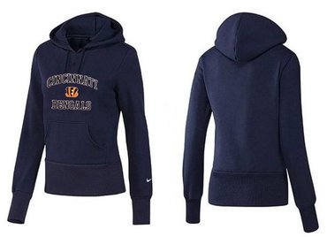 Women Cincinnati Bengals Logo Pullover Hoodie-- (19)