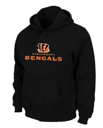 Cincinnati Bengals Authentic Logo Pullover Hoodie Black