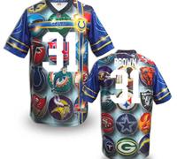 Indianapolis Colts #31 Donald Brown Stitched NFL Elite Fanatical Version Jersey (7)