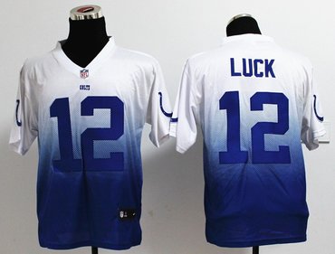 2013 NFL Nlike Indianapolis Colts #12 Andrew Luck Drift Fashion II Elite Jerseys