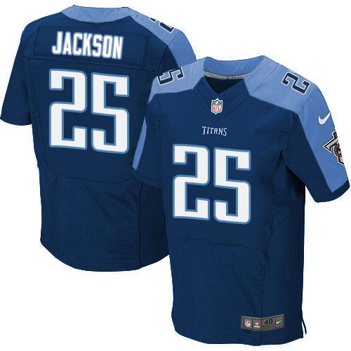 Nike Titans #25 Adoree' Jackson Navy Blue Alternate Men's Stitched NFL Elite Jersey
