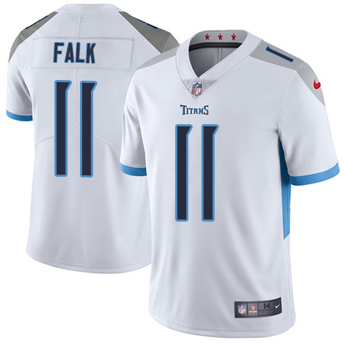 Nike Titans #11 Luke Falk White Men's Stitched NFL Vapor Untouchable Limited Jersey