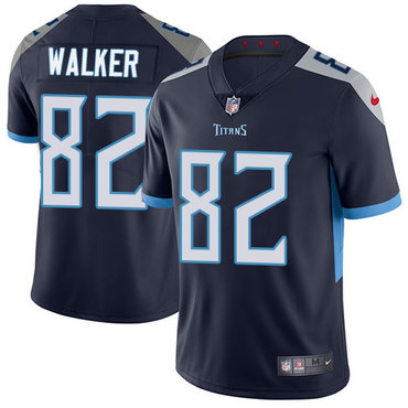 Nike Titans #82 Delanie Walker Navy Blue Alternate Men's Stitched NFL Vapor Untouchable Limited Jersey
