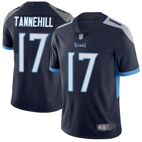 Titans 17 Ryan Tannehill Navy Vapor Untouchable Limited Jersey