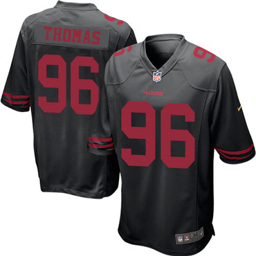 Nike 49ers #96 Solomon Thomas Black Alternate Youth Stitched NFL Elite Jersey