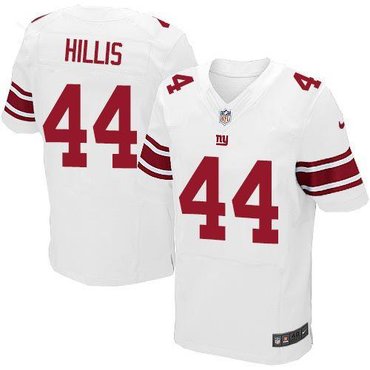NEW New York Giants #44 Peyton Hillis White NFL Elite Jersey