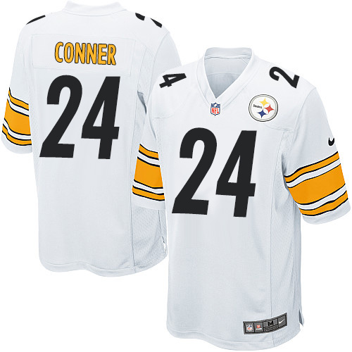 Nike Steelers #24 James Conner White Youth Stitched NFL Elite Jersey