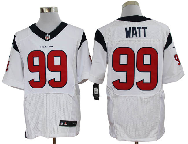 2012 NEW nfl houston texans 99 j.j. watt white jerseys (elite)