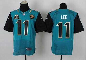 Jaguars #11 Marqise Lee Teal Green Team Color With 20TH Season Patch Jersey