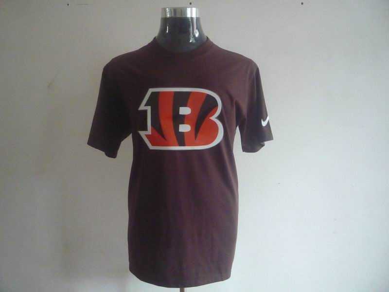 cincinnati bengals sideline legend authentic logo t-shirt brown